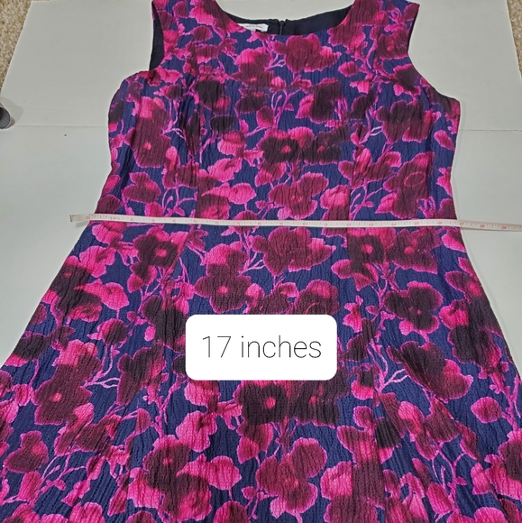 Oscar de la Renta Silk Floral Dress Size 10 - Picture 9 of 10